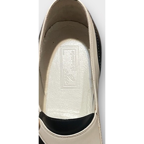 Vintage Sz 9 Custom Two-Tone Asymmetrical Buckle Men’s Dress Shoes 42 Formal - Picture 9 of 12